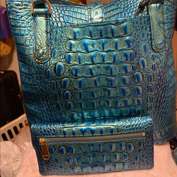Brahmin Fiora Peacock Melbourne and matching walle
